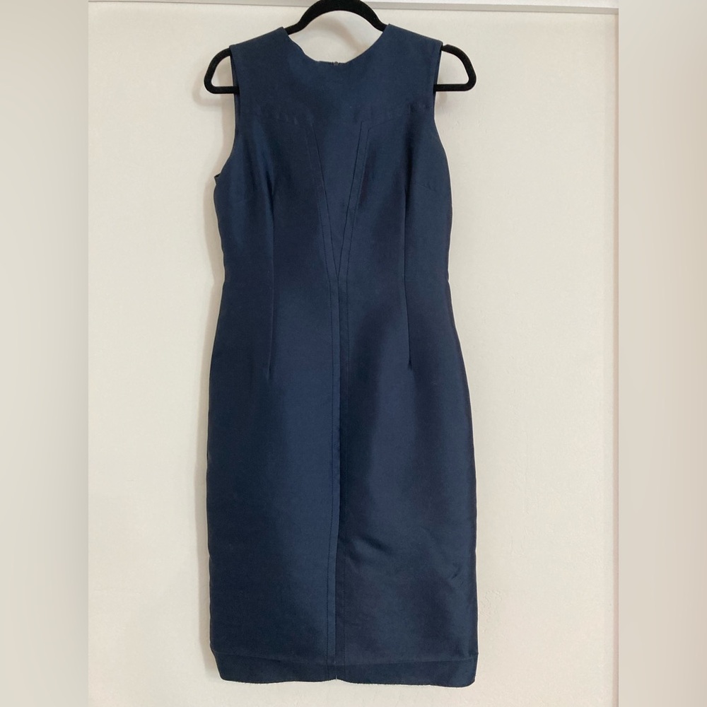 Barney’s New York Navy Blue Silk Dress, Size 6